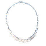 Silver Fringe Collar Necklace