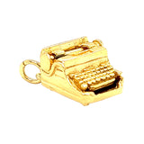 Gold Typewriter Charm