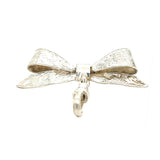 Silver Bow Brooch