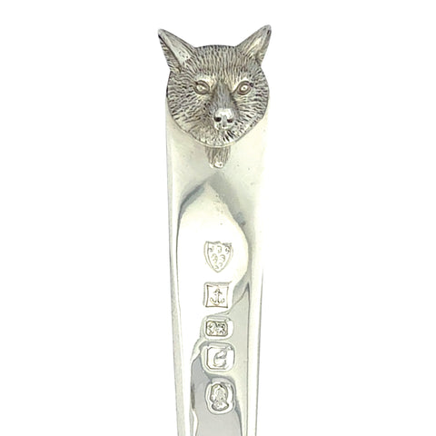 Silver Fox Head Paper Knife
