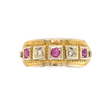 Ruby & Diamond Gypsy Ring