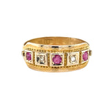 Ruby & Diamond Gypsy Ring