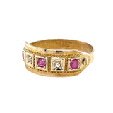 Ruby & Diamond Gypsy Ring