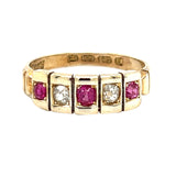 Ruby & Diamond Gypsy Ring