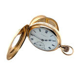 Gold Half Hunter Pocket Watch