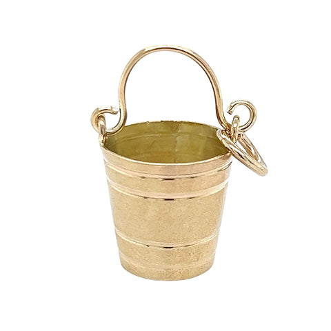 Gold Bucket Charm