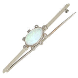 Opal & Diamond Bar Brooch