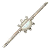 Opal & Diamond Bar Brooch