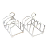 Pair of Silver Toast Racks