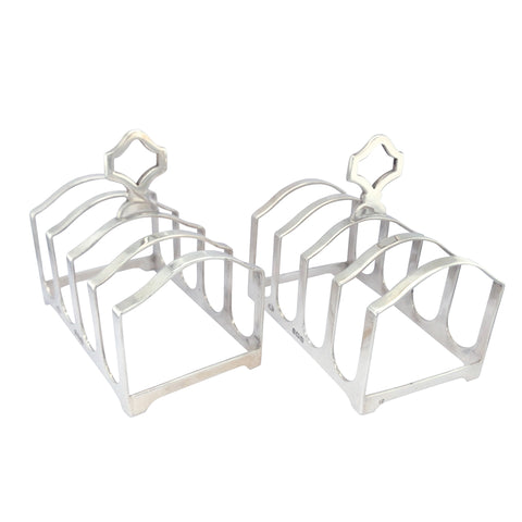 Pair of Silver Toast Racks