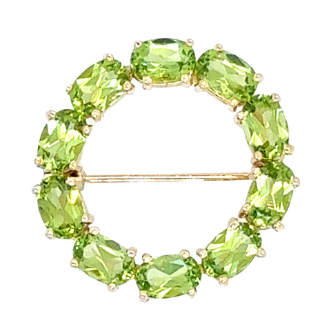 Peridot Brooch