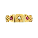 Diamond & Ruby Gypsy Ring