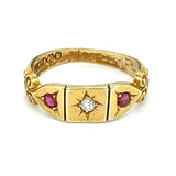 Diamond & Ruby Gypsy Ring