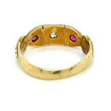 Diamond & Ruby Gypsy Ring