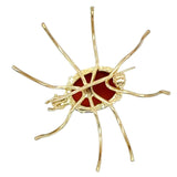 Cornelian Spider Brooch