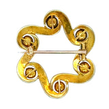 Pearl & Turquoise Brooch