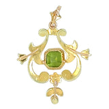 Peridot & Pearl Pendant