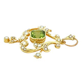 Peridot & Pearl Pendant