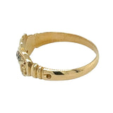 Diamond & Sapphire Gypsy Ring