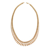 Yellow Gold Graduated Fringe Collar