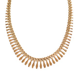 Yellow Gold Graduated Fringe Collar