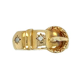 Diamond Set Buckle Ring