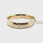 Engraved Gold Bangle