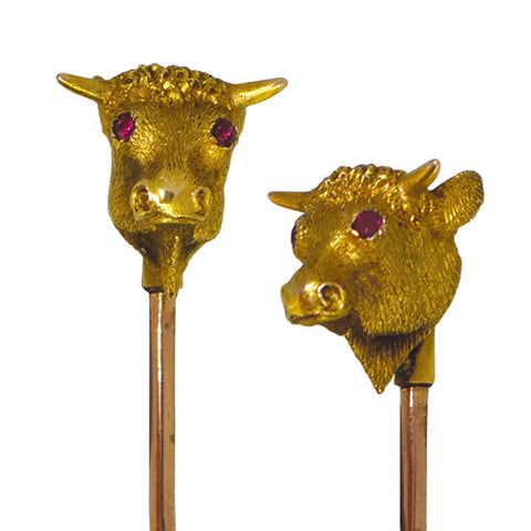 Bulls Head Tie Pin