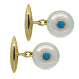 turquoise cufflinks