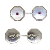 Ruby & Mother of Pearl Cufflinks