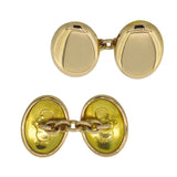 15ct Gold Oval Cuff Links