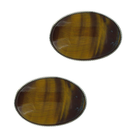 Tiger Eye Cuff Links