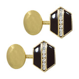 vintage diamond cuff links