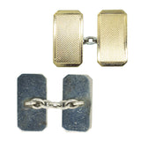 Silver Cufflinks With Gold Onlay