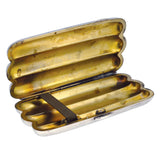 Silver Triple Cigar Case