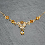 Citrine & Pearl Necklace