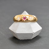 Diamond & Ruby Gypsy Ring