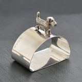 Silver 'Dog' Napkin Ring