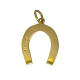 Gold Horse Shoe Charm