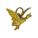 vintage gold bird charm