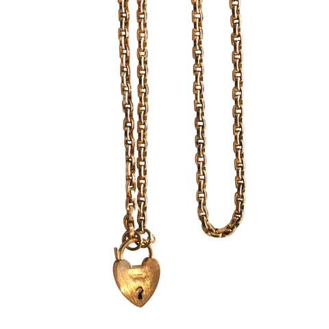 Heart Lock Pendant Necklace