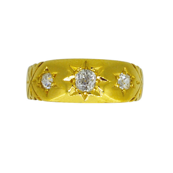 victorian diamond gypsy ring