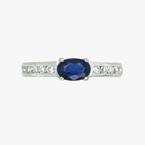 Sapphire & Diamond Ring