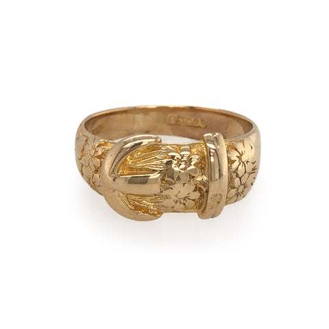 Gold Buckle Ring