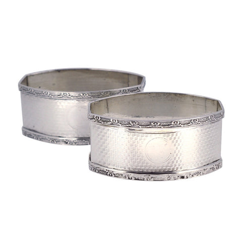 Pair of Silver Napkin Rings