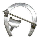 Horse Shoe Brooch with Fox Head
