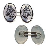 Silver Horse Head Cufflinks