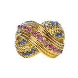 Ruby & Sapphire Dress Ring