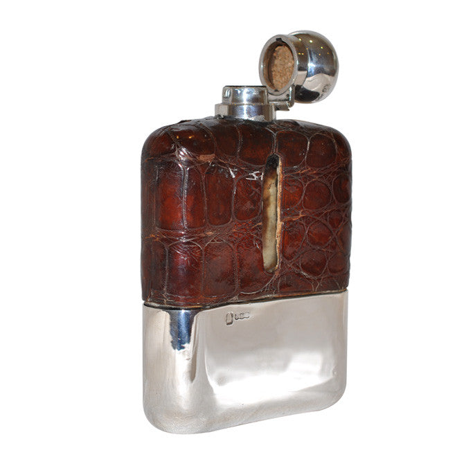 leather hip flask