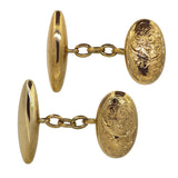 antique gold cuff links